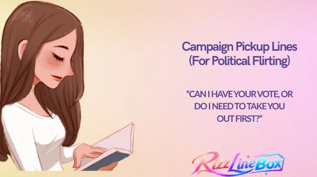 Campaign Pickup Lines (For Political Flirting)