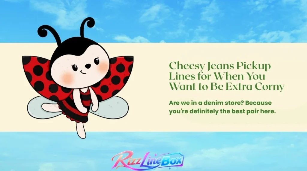 Cheesy Jeans Pickup Lines for When You Want to Be Extra Corny