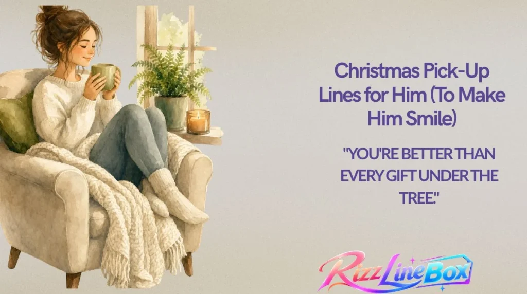 Christmas Pick-Up Lines for Him (To Make Him Smile)