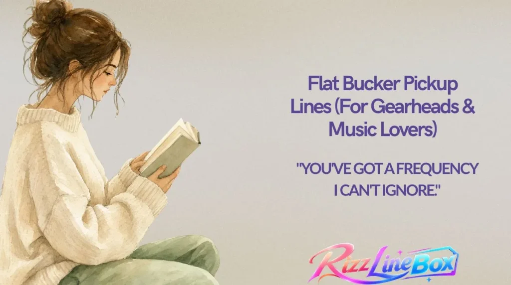 Flat Bucker Pickup Lines (For Gearheads & Music Lovers)