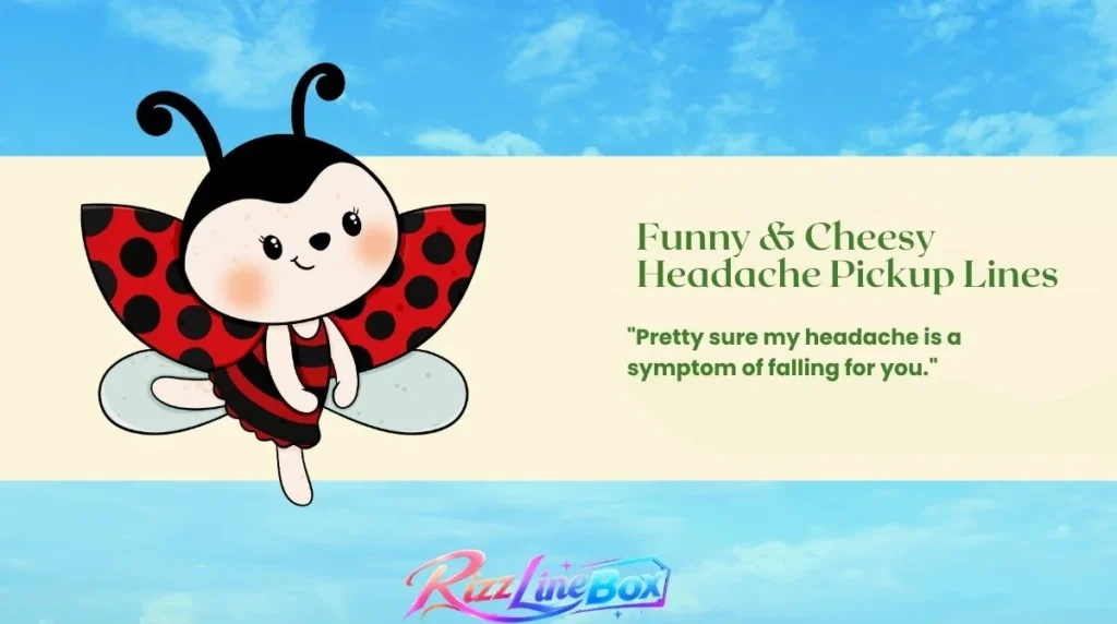 Funny & Cheesy Headache Pickup Lines