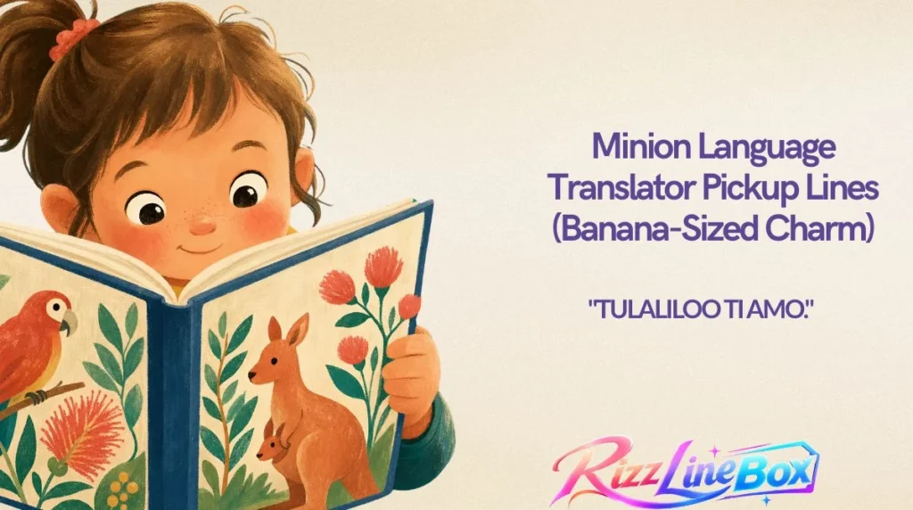 Minion Language Translator Pickup Lines (Banana-Sized Charm)