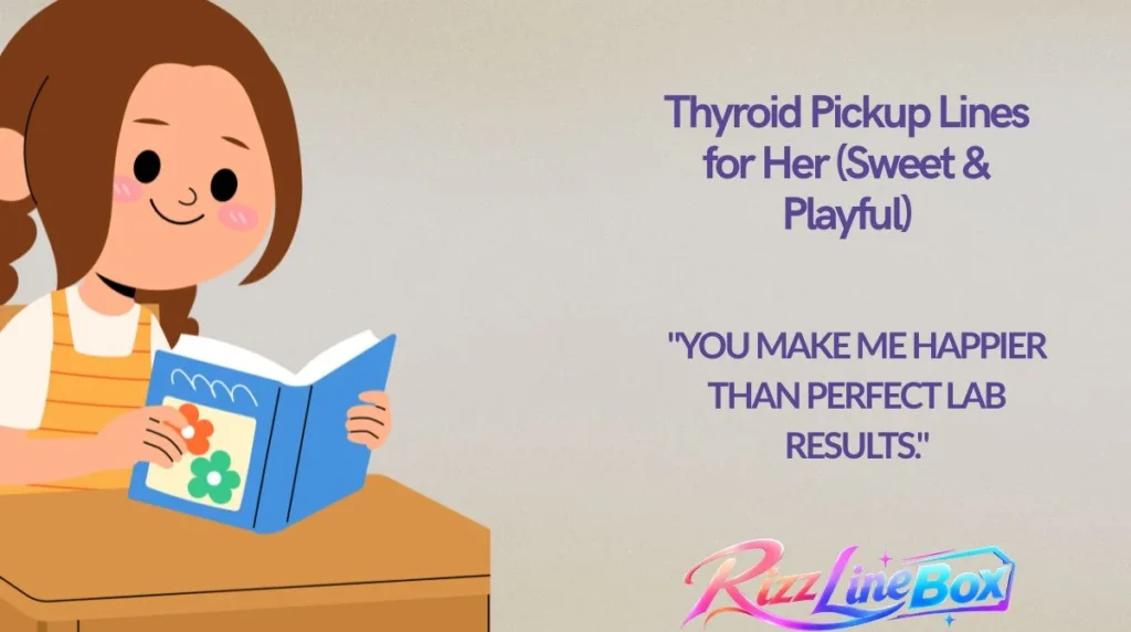 Thyroid Pickup Lines for Her (Sweet & Playful)
